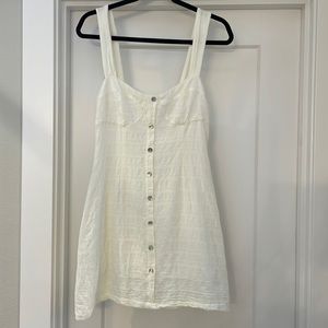 White Linen Dress